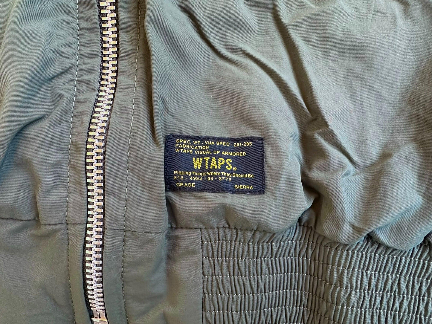 WTAPS Military Style Nylon Flight Jacket