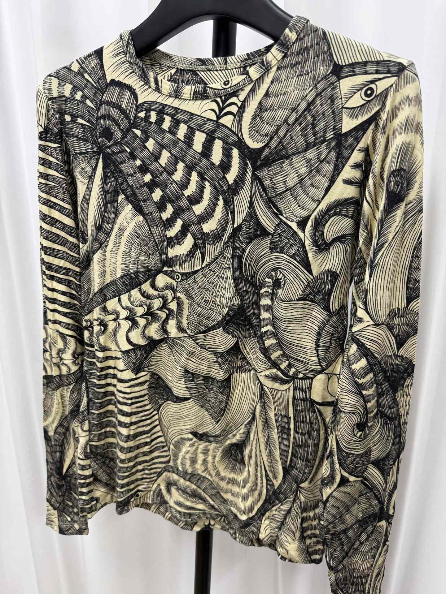 Dries van Noten Snake Print Long-Sleeve T-shirt