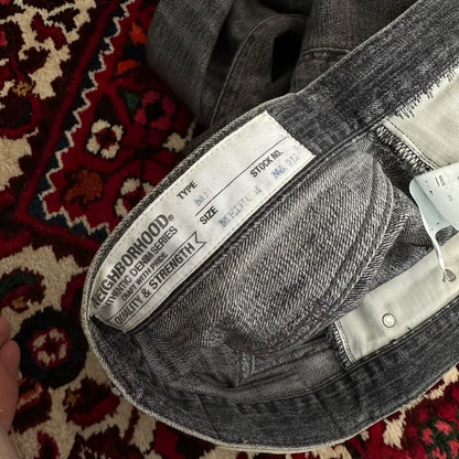 neighborhood rusted denim pants for men