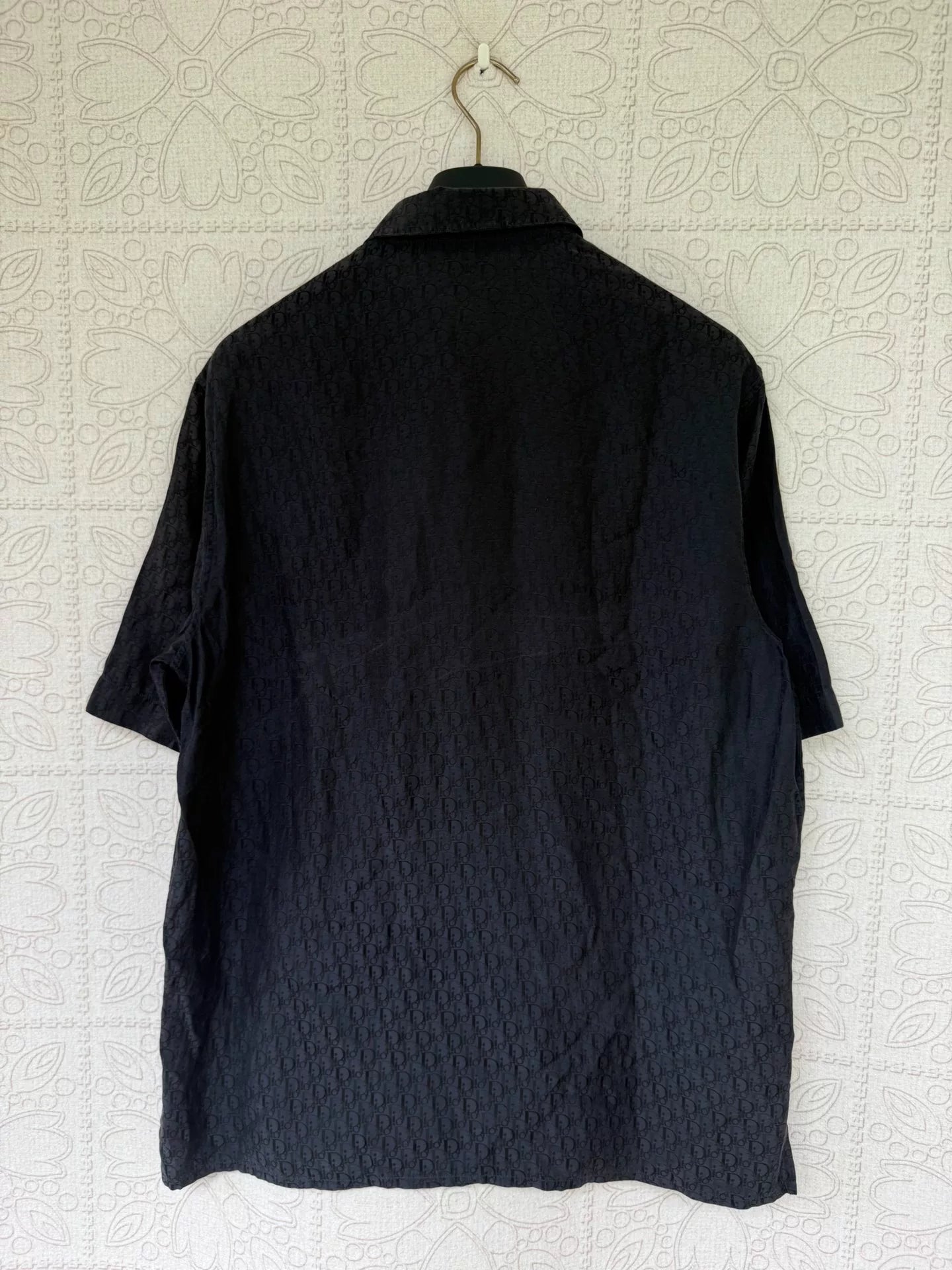 Dior Short Sleeve Dark Patterned Shirt