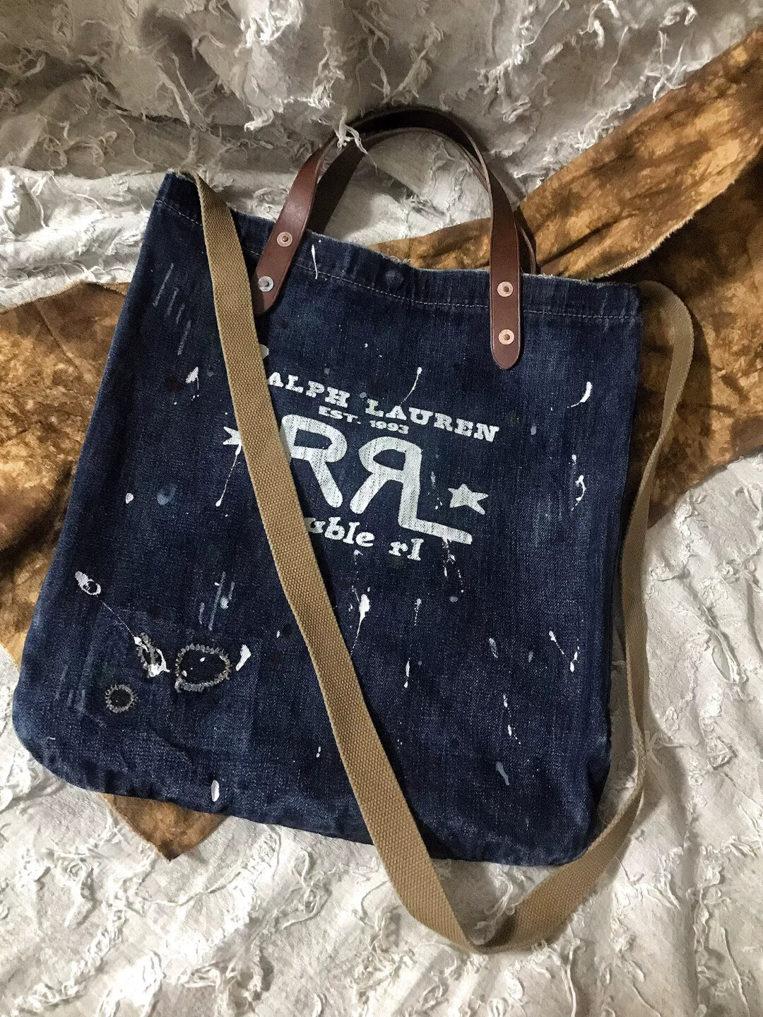 RRL Ralph Lauren Vintage Tote Crossbody Bag