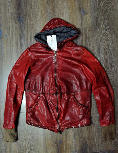 Giorgio Brato Old Hooded Leather Jacket