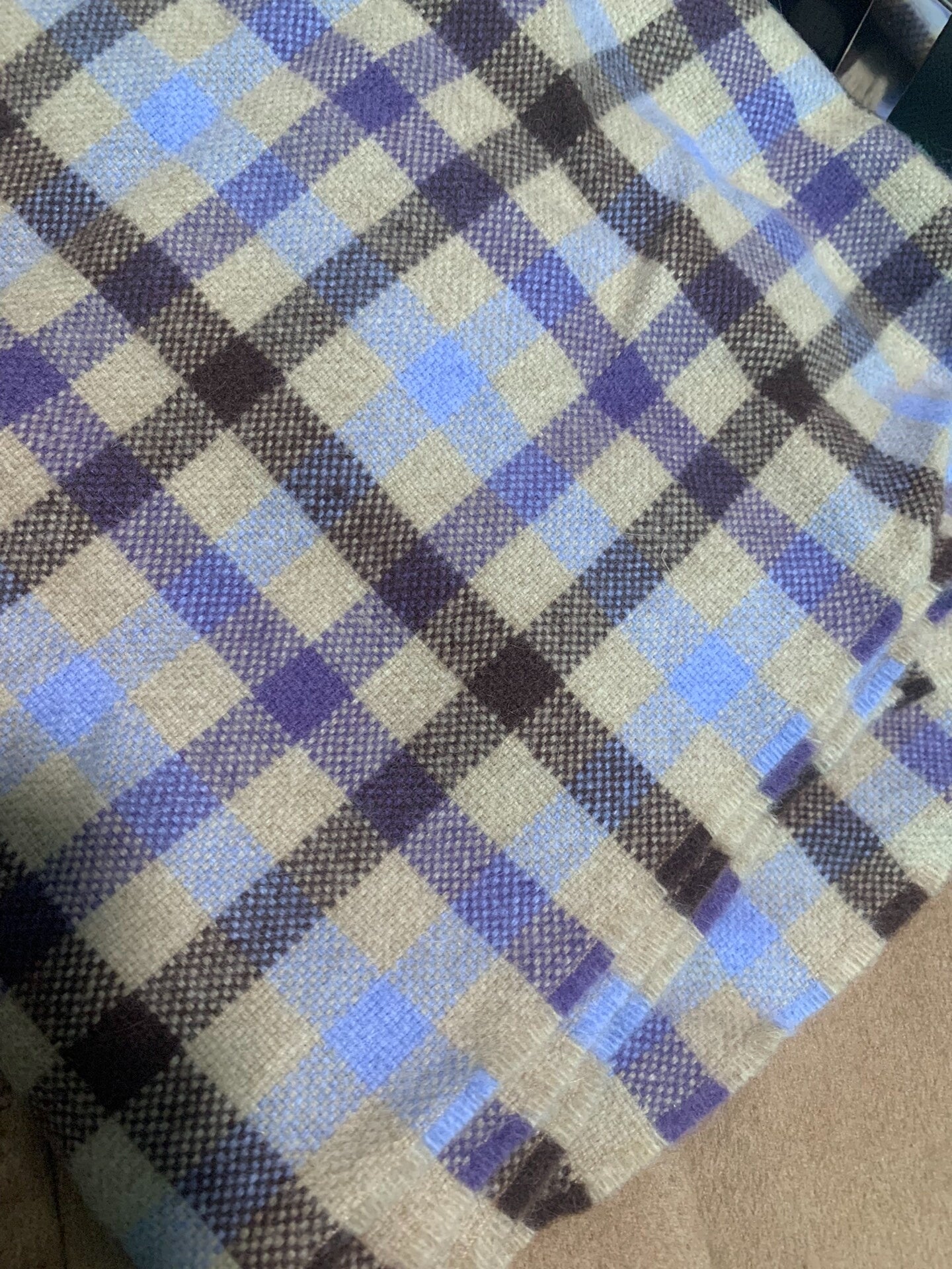 drakes wool angora rabbit scarf