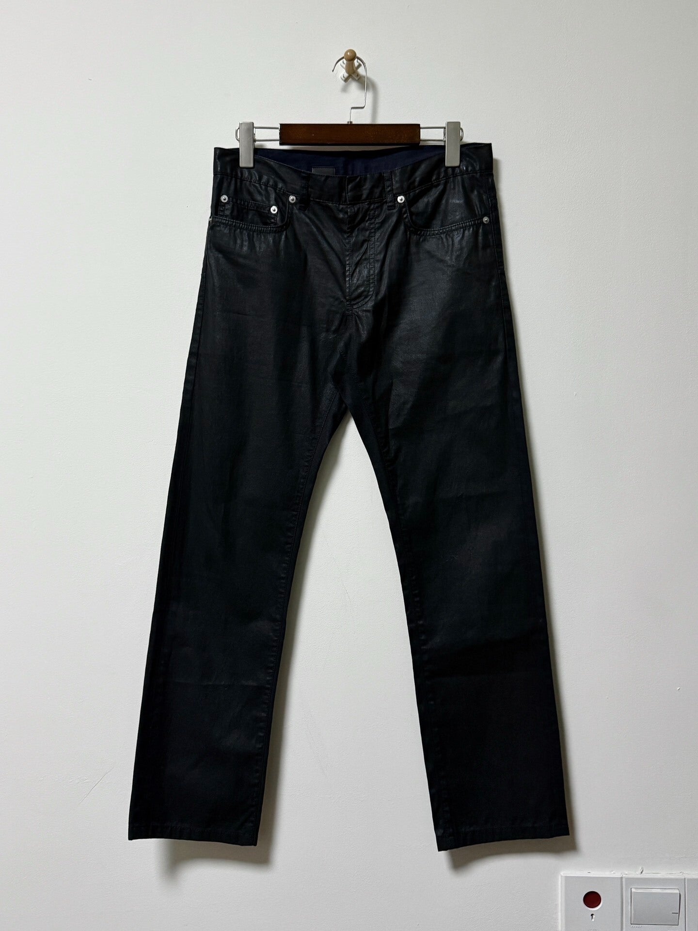 Dior Homme Coated Denim Pants for Spring