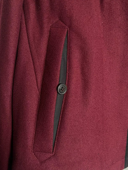 Dries Van Noten Wool Jacket in Burgundy