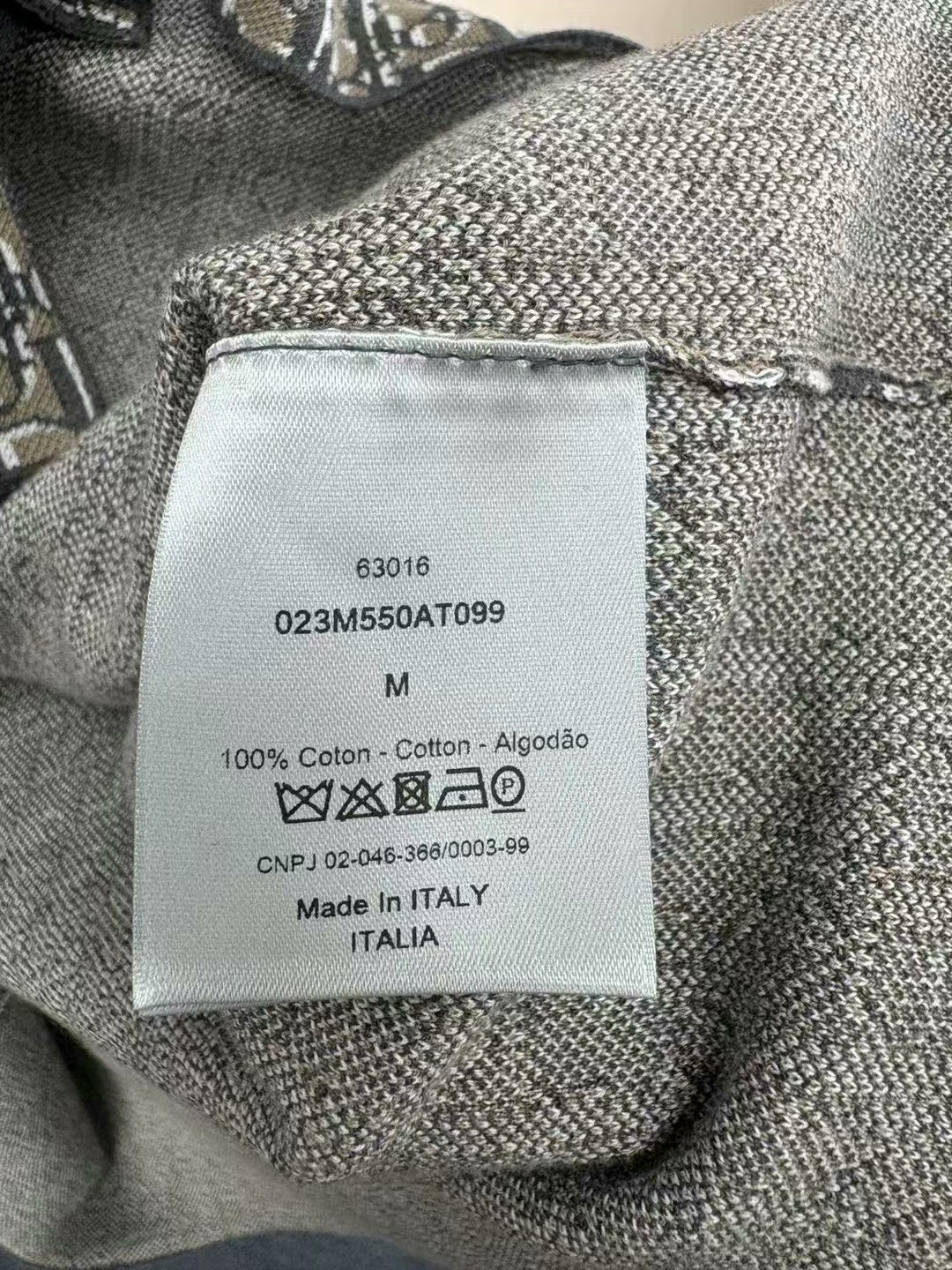 dior printed cotton shirt size M