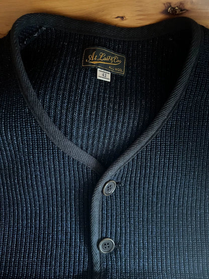 stylish blue wool vest for layering