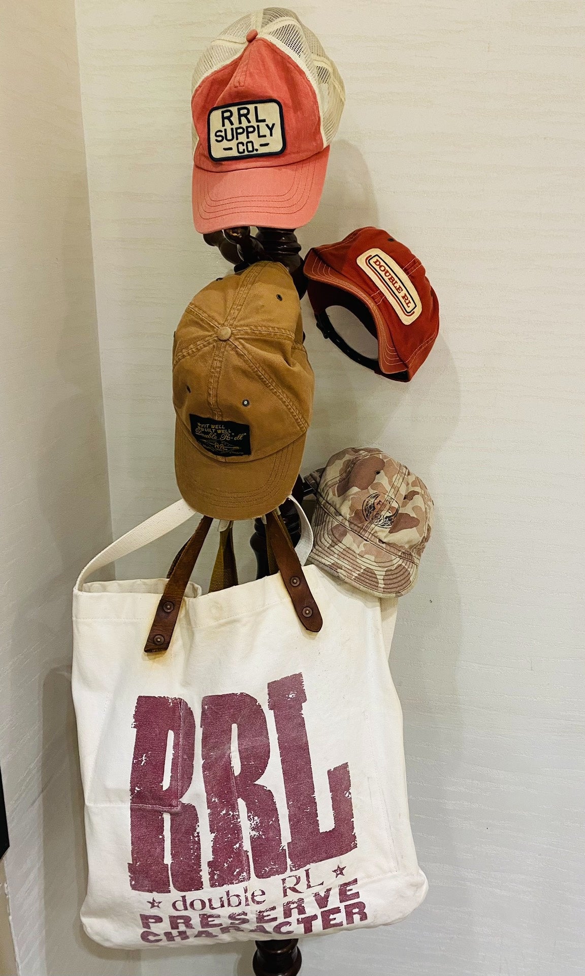 RRL Early Classic Logo Double RL Tote