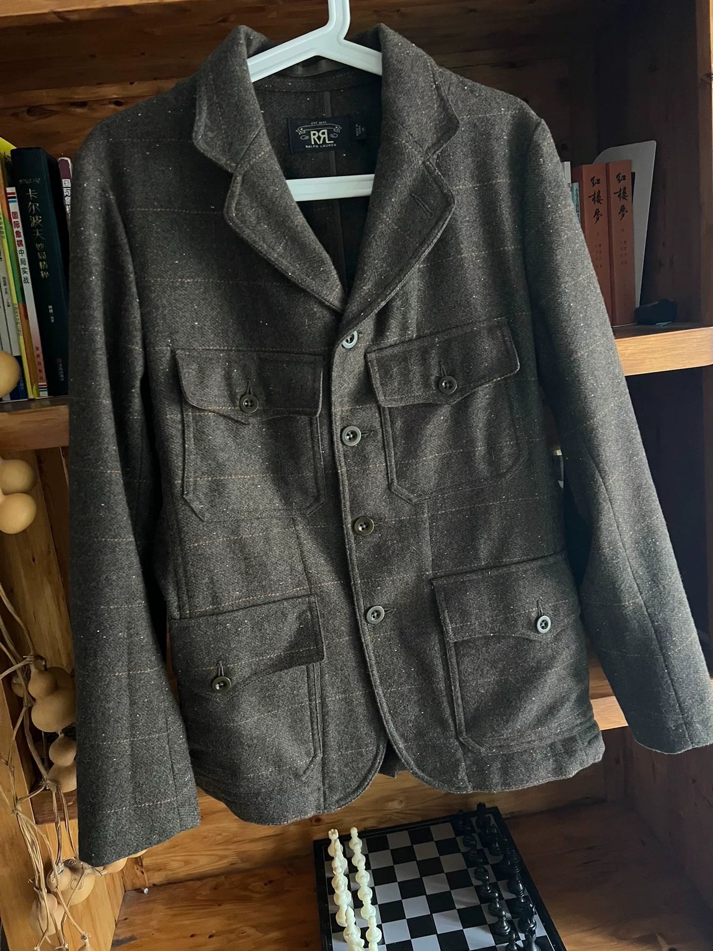 double rl wool vintage hunting jacket