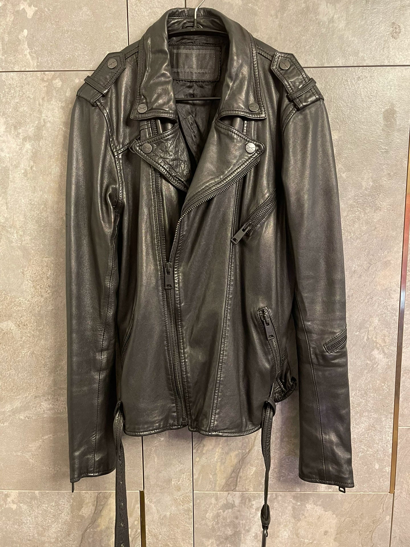 black leather motorcycle jacket from bluesheroes
