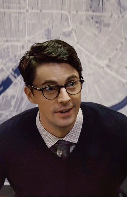 brioni round frame tortoiseshell glasses