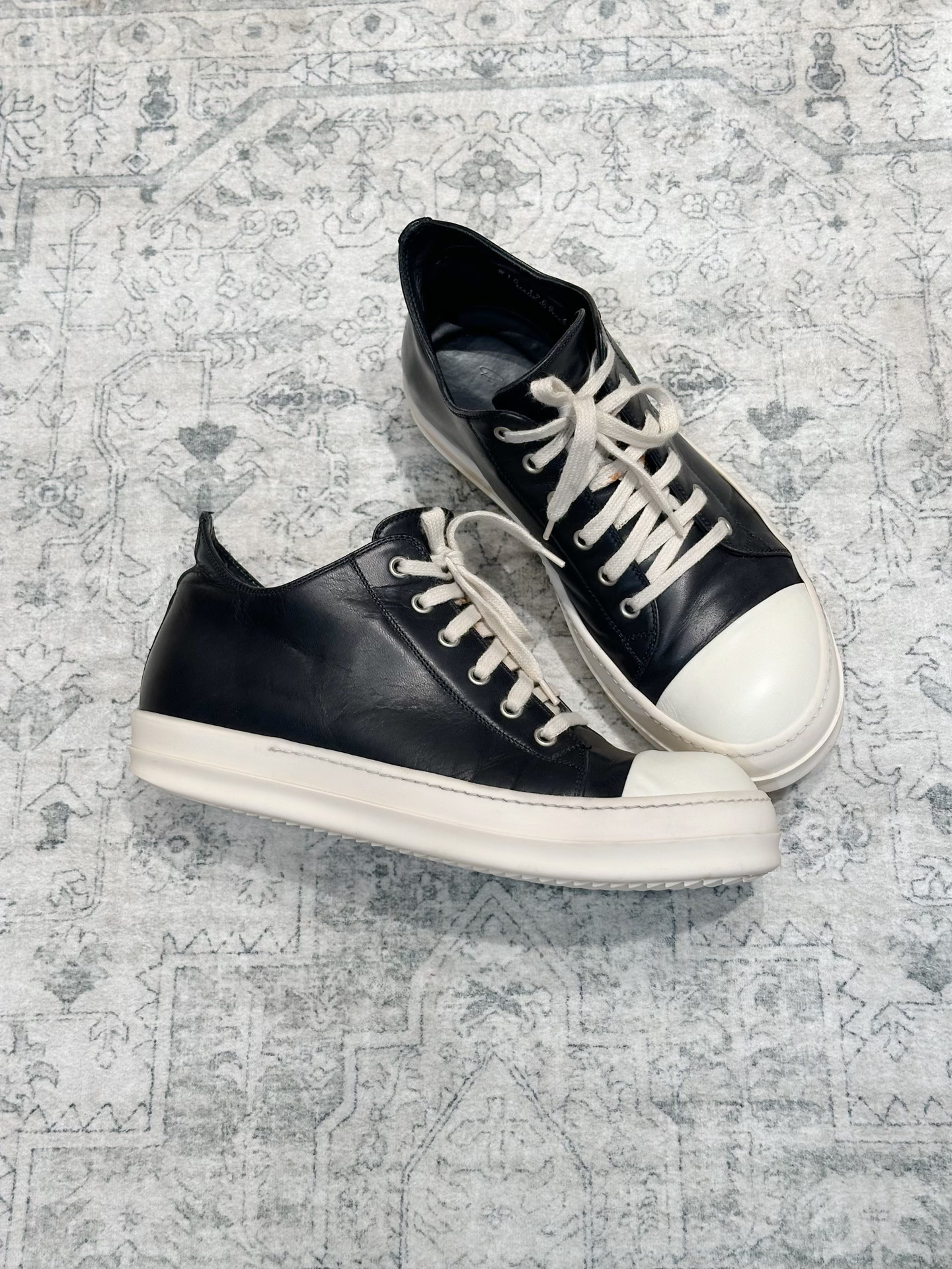 Rick Owens Main Line Leather Low-Top