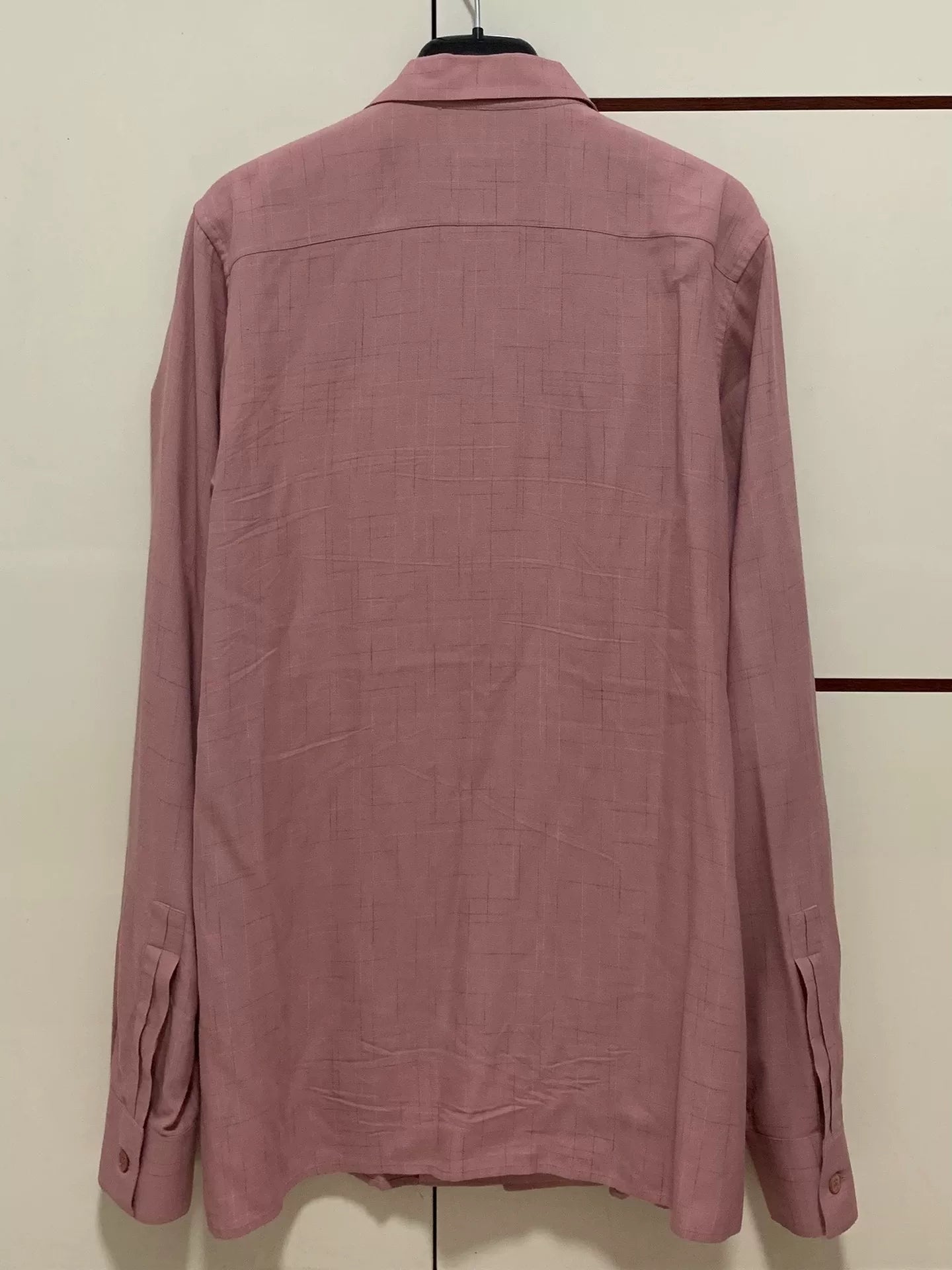 Saint Laurent SLP 14FW Pink Cuban Collar Shirt