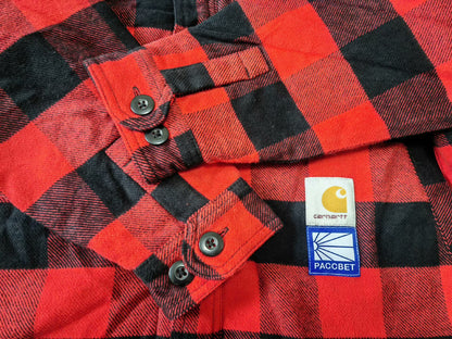 carhartt wip paccbest flannel shirt jacket