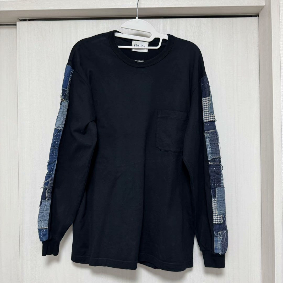 KUON Boro Trimmed Long Sleeve Sweatshirt
