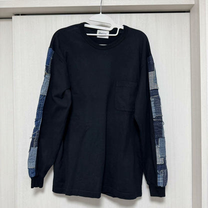 KUON Boro Trimmed Long Sleeve Sweatshirt