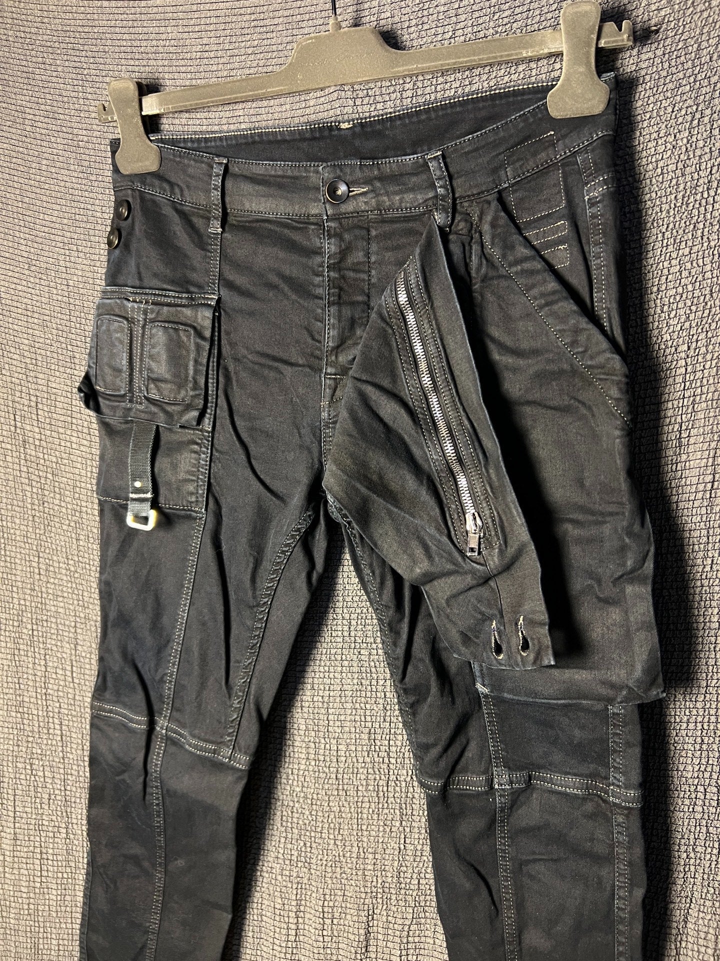 Rick Owens 19ss Waxed Biker Jeans