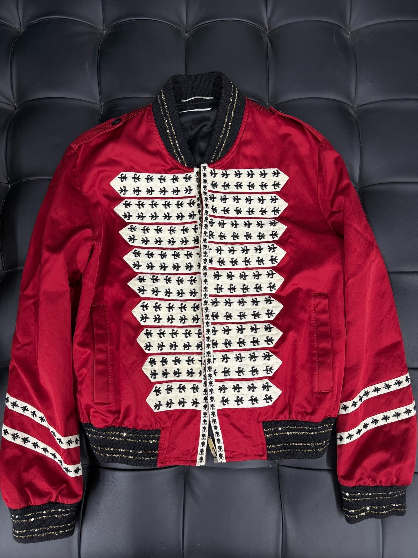 Saint Laurent Red Pilot Jacket