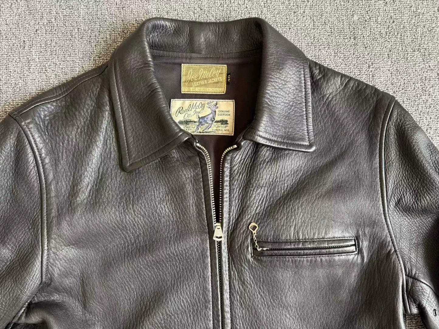 Real McCoy Joe McCoy 1930 Deer Skin Jacket