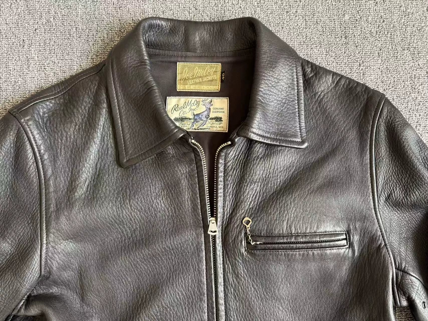 Joe McCoy 1930 Deerskin Leather Jacket