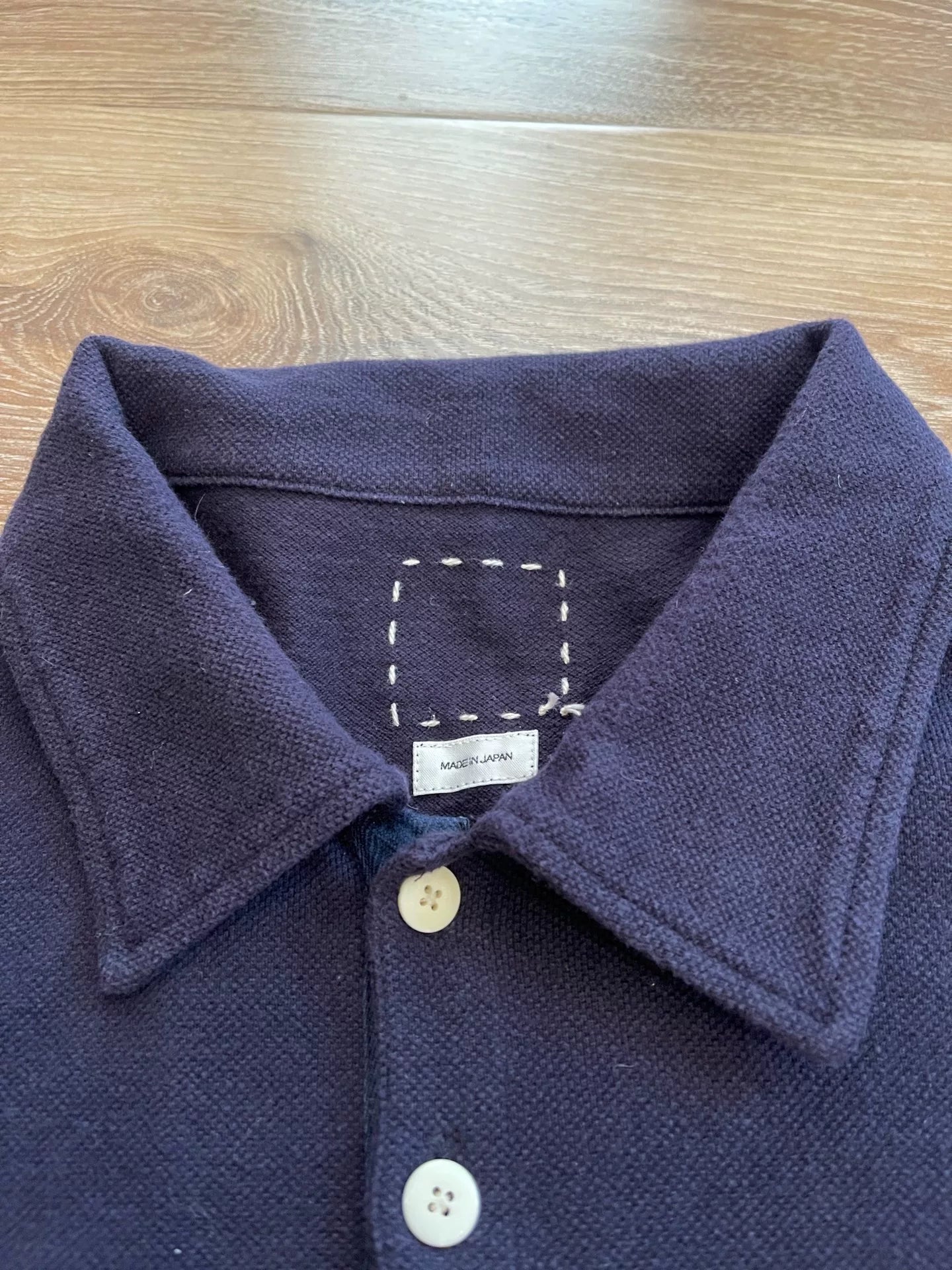 VISVIM WELLER L/S Solid Polo
