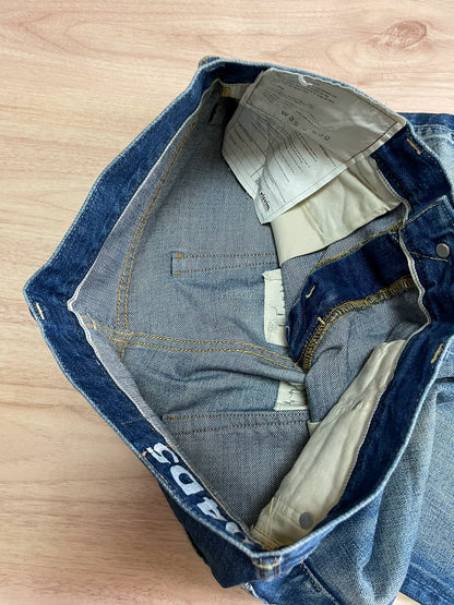 VISVIM SOCIAL SCULPTURE DAMAGED-5 Washed Distressed Jeans