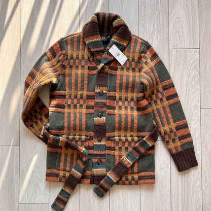 RRL Shawl Collar Navajo Wool Cardigan