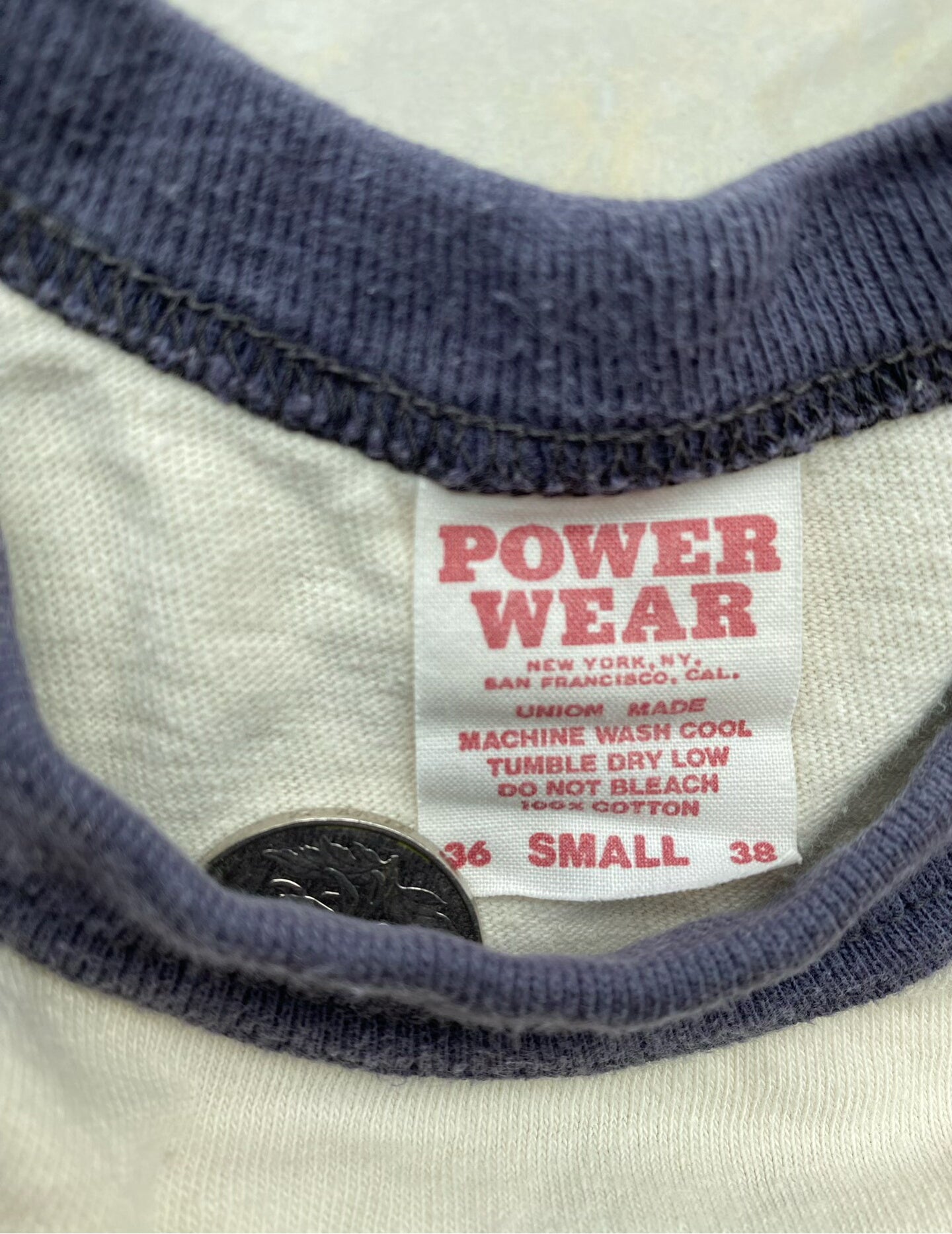 red and white coast guard short sleeve tee