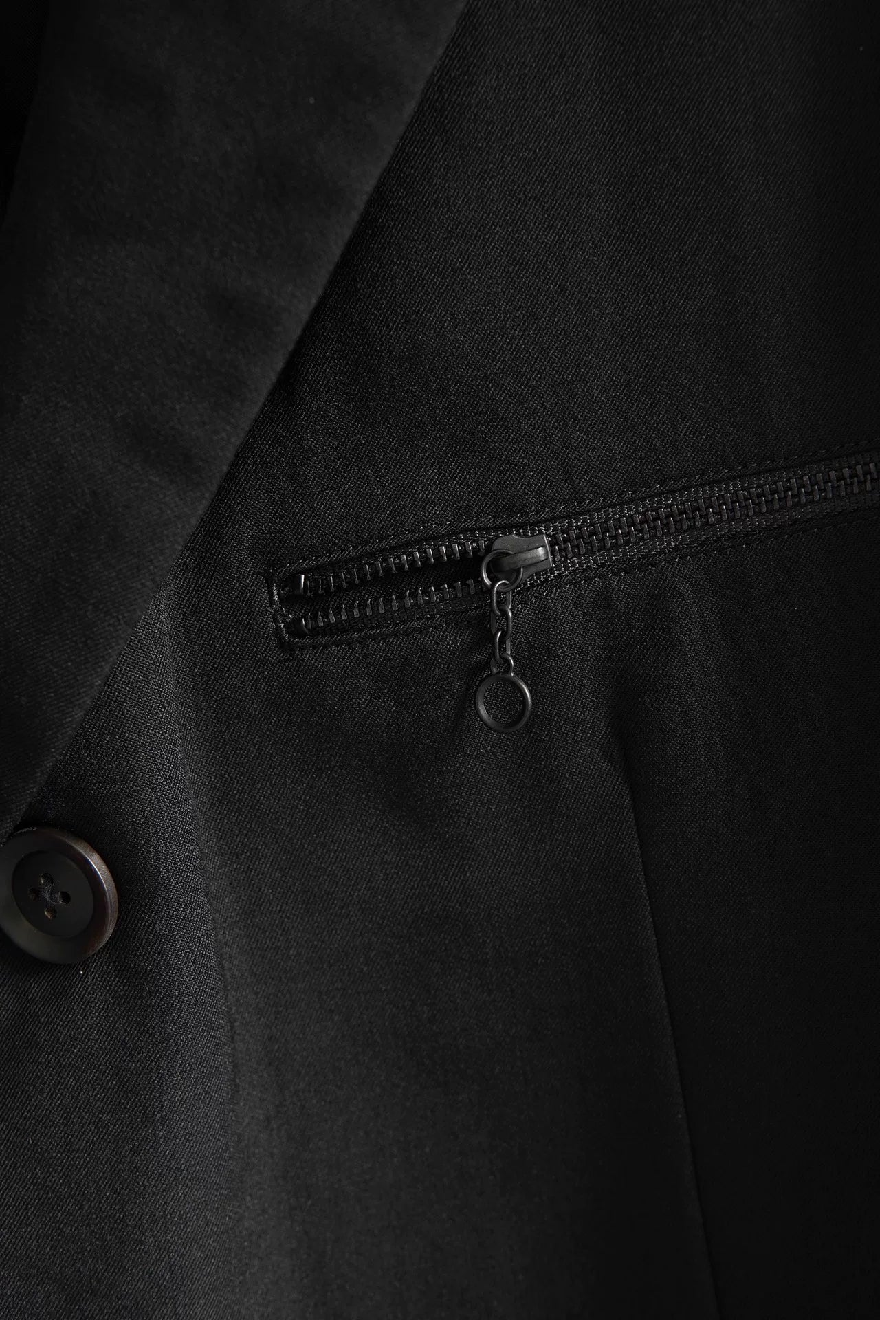 Yohji Yamamoto S/S 2022 Ring Zip Wool Coat