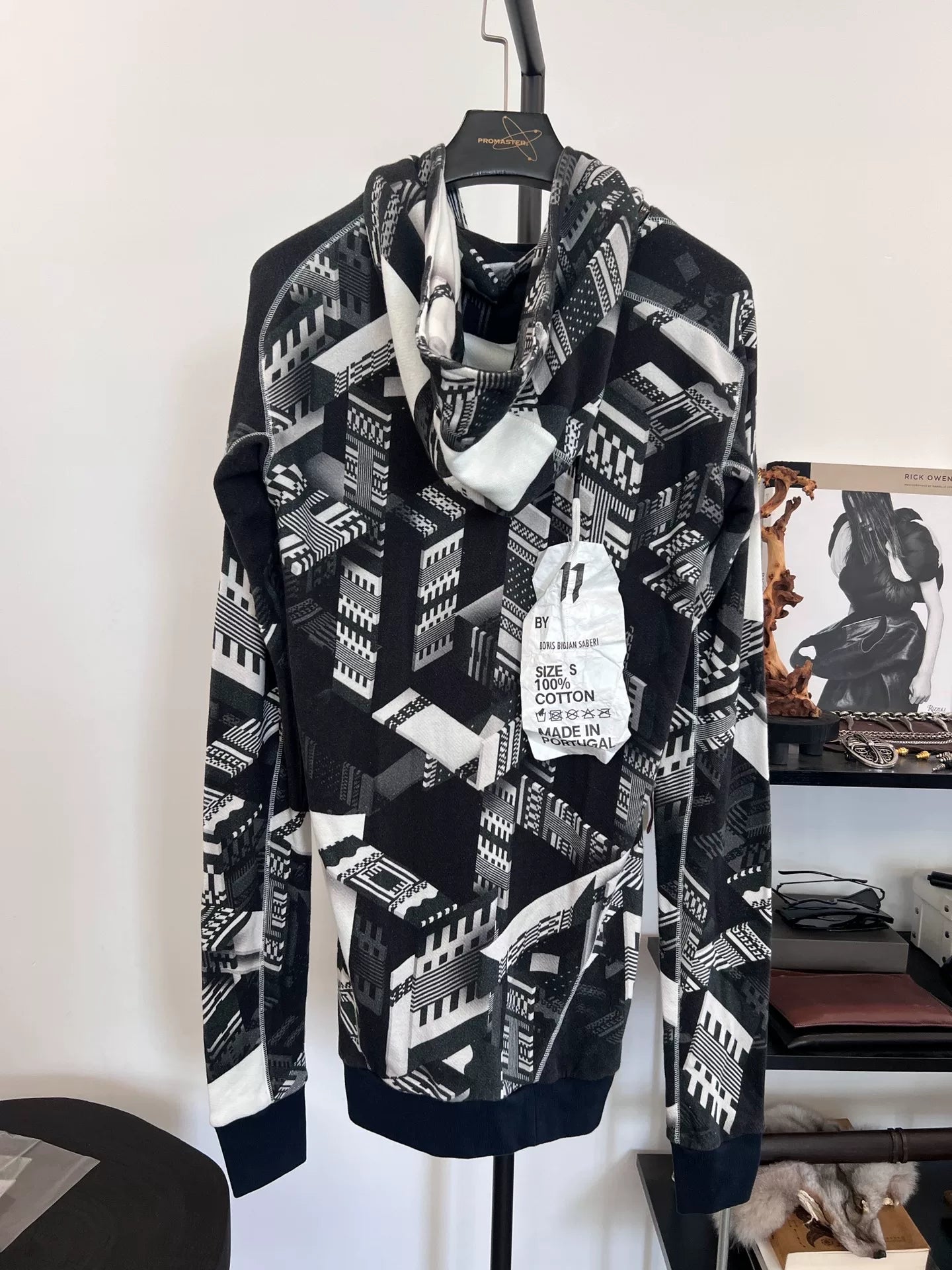 Boris Bidjan Saberi 11by BBS Graphic Print Hoodie