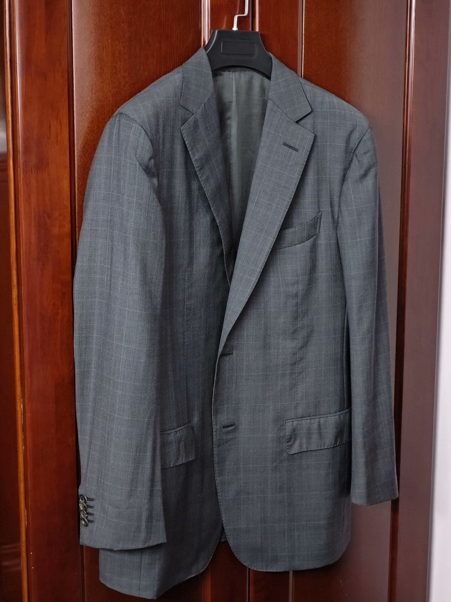 Zegna Gray Wool Blend Suit Jacket