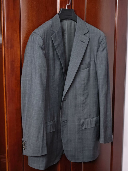 Zegna Gray Wool Blend Suit Jacket