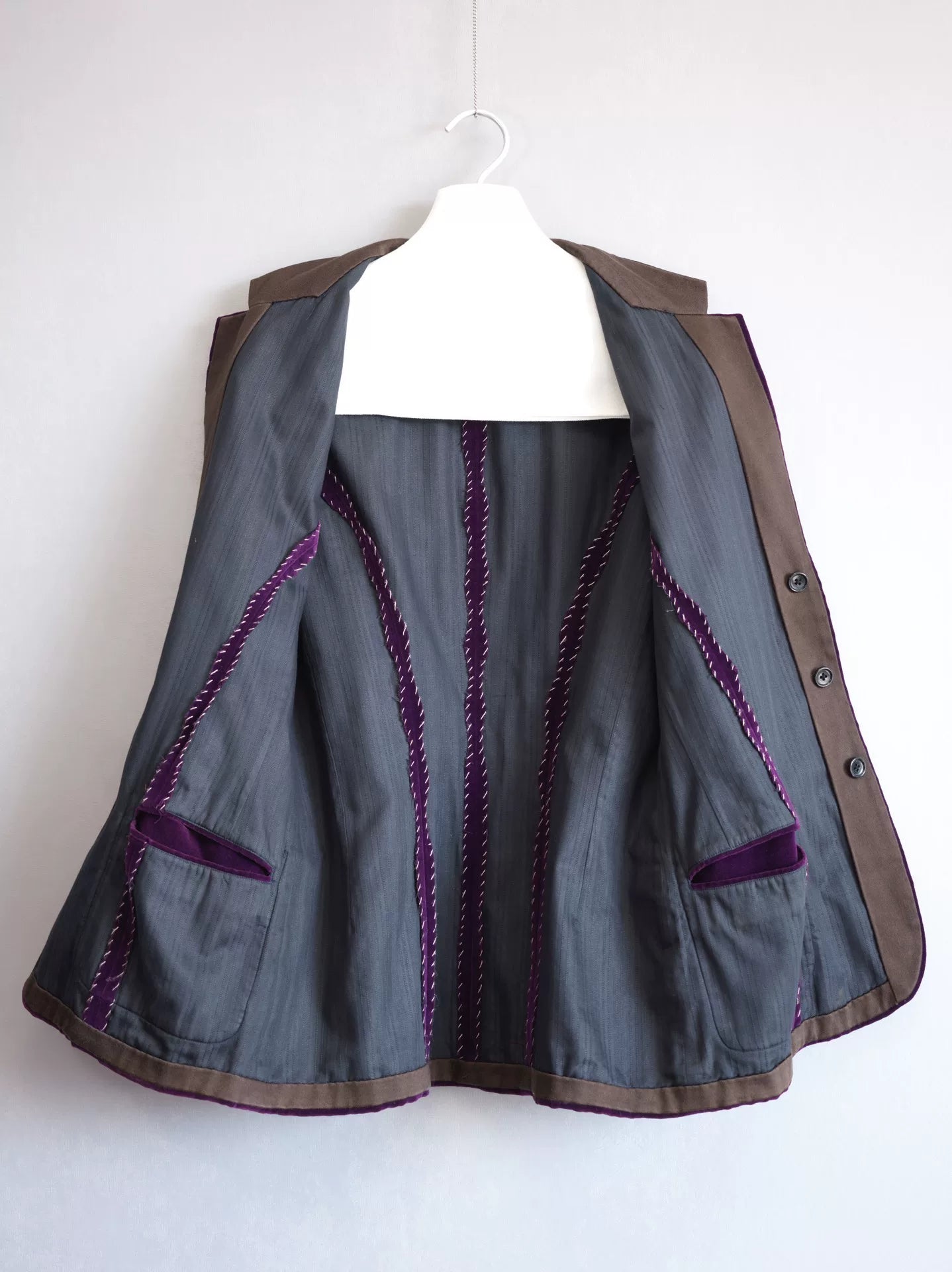 dual-sided velvet jacket by Yohji Yamamoto