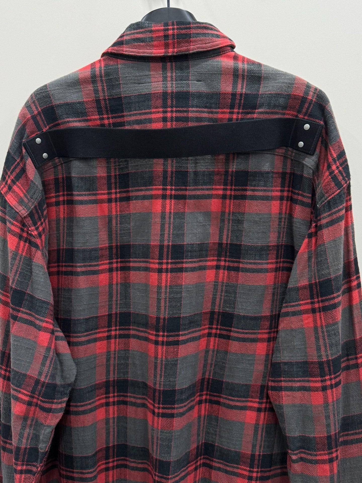 Rick Owens Drkshdw Distressed Plaid Shirt