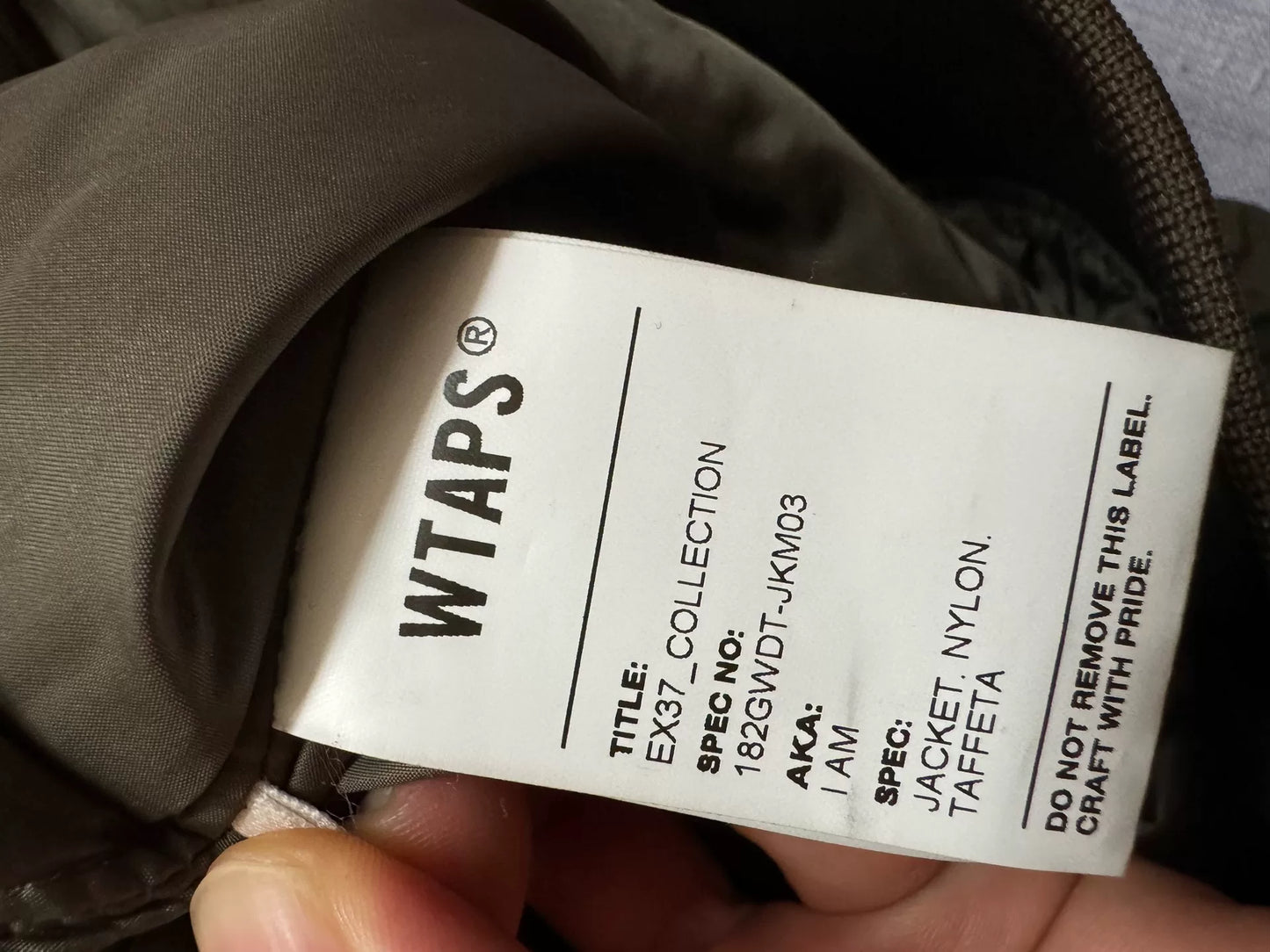 wtaps i am ma1 flight jacket