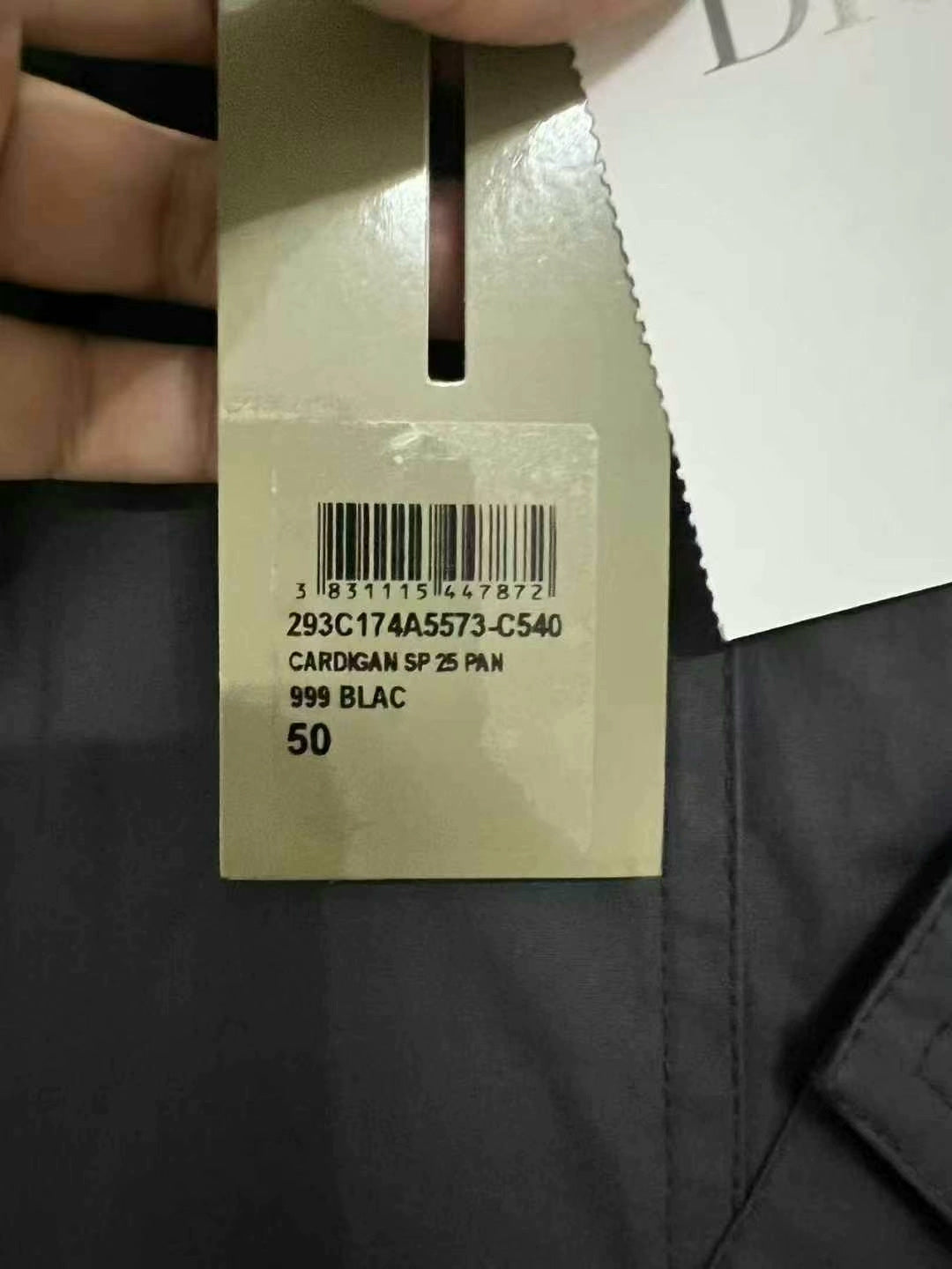 dior dark gray utility cargo pants