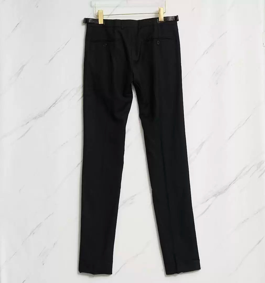 Saint Laurent Men's Black Wool Trousers