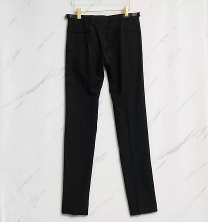 Saint Laurent Men's Black Wool Trousers