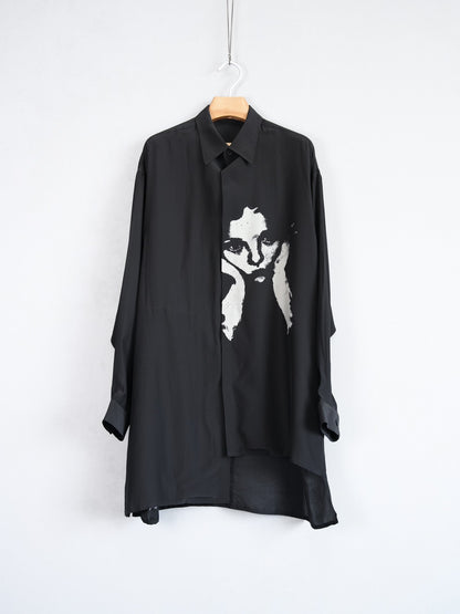 Yohji Yamamoto 21AW Chainmail Glove Silk Shirt