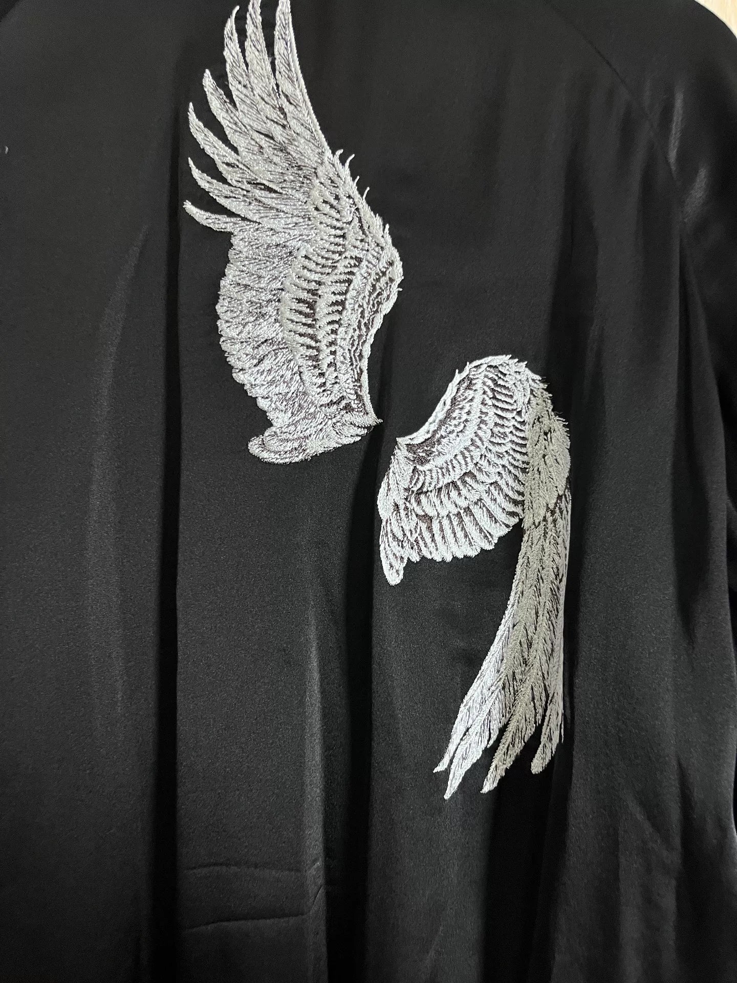 Yohji Yamamoto Silk Jacket Wing Design