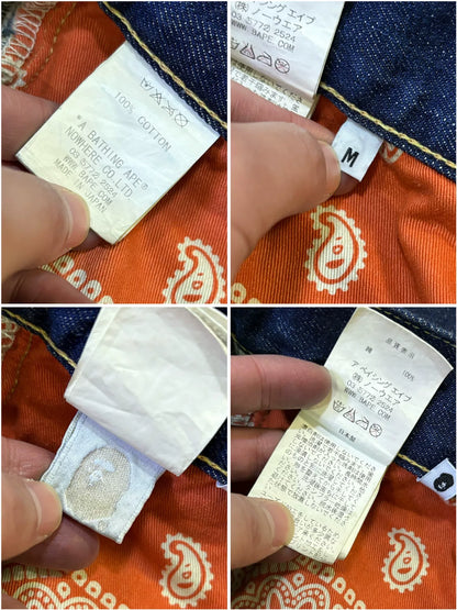 bape type2 damage denim pants limited edition