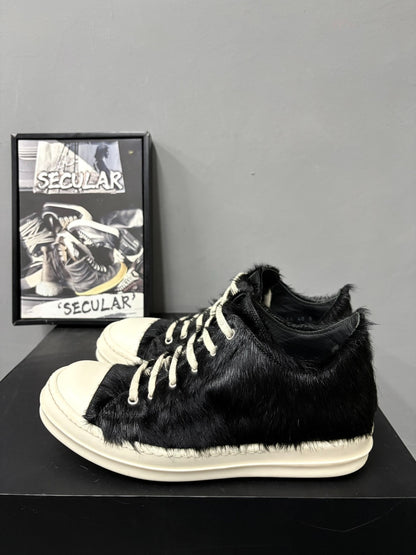 Rick Owens Horsehair High-Top Sneakers