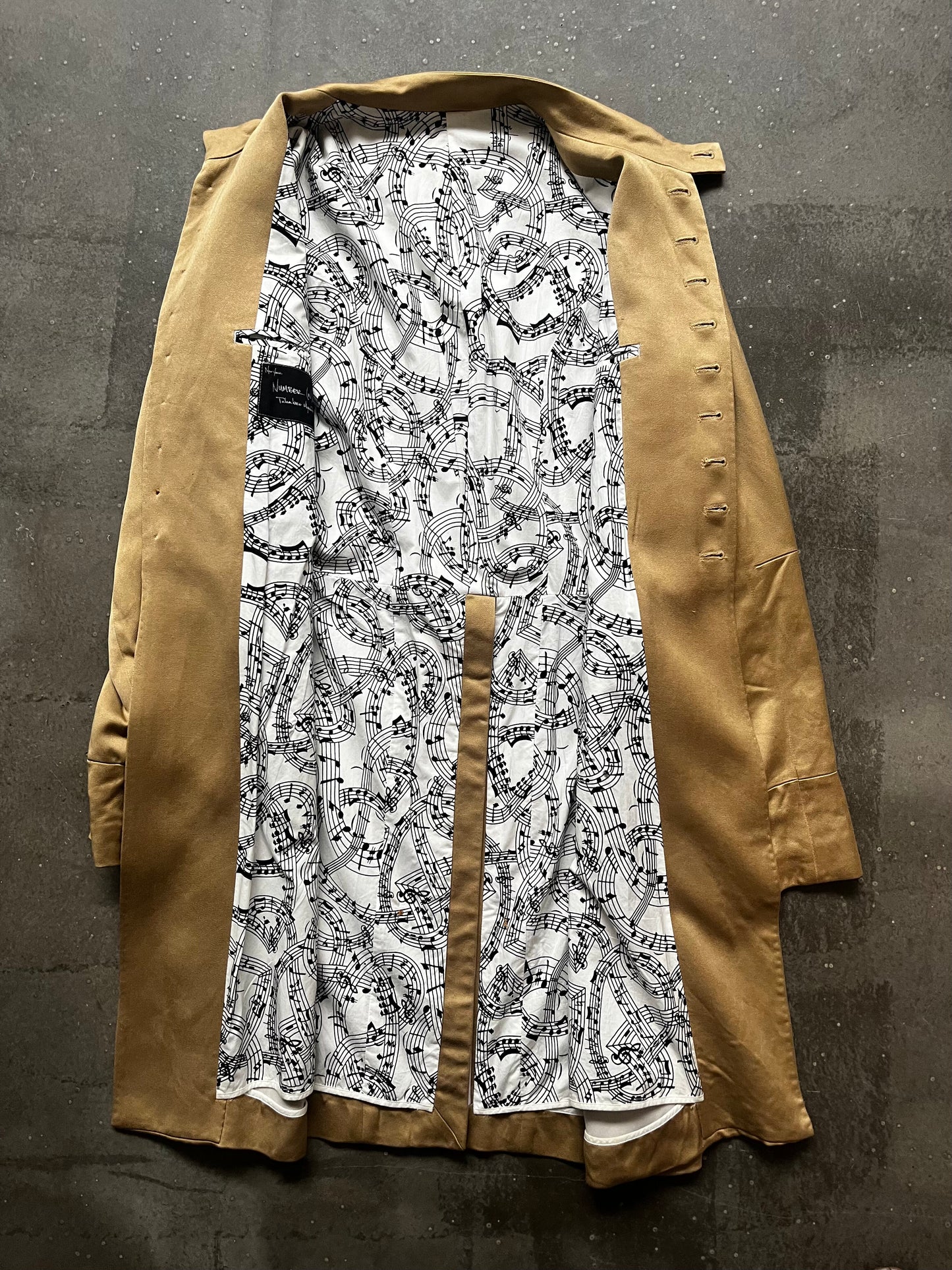 Number Nine 07SS Musical Note Coat