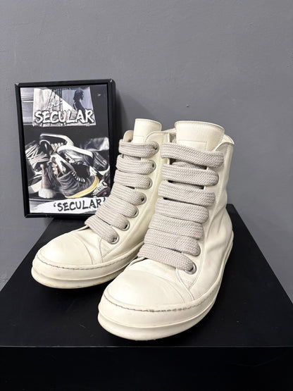 Rick Owens 24SS High-Top Leather Sneakers