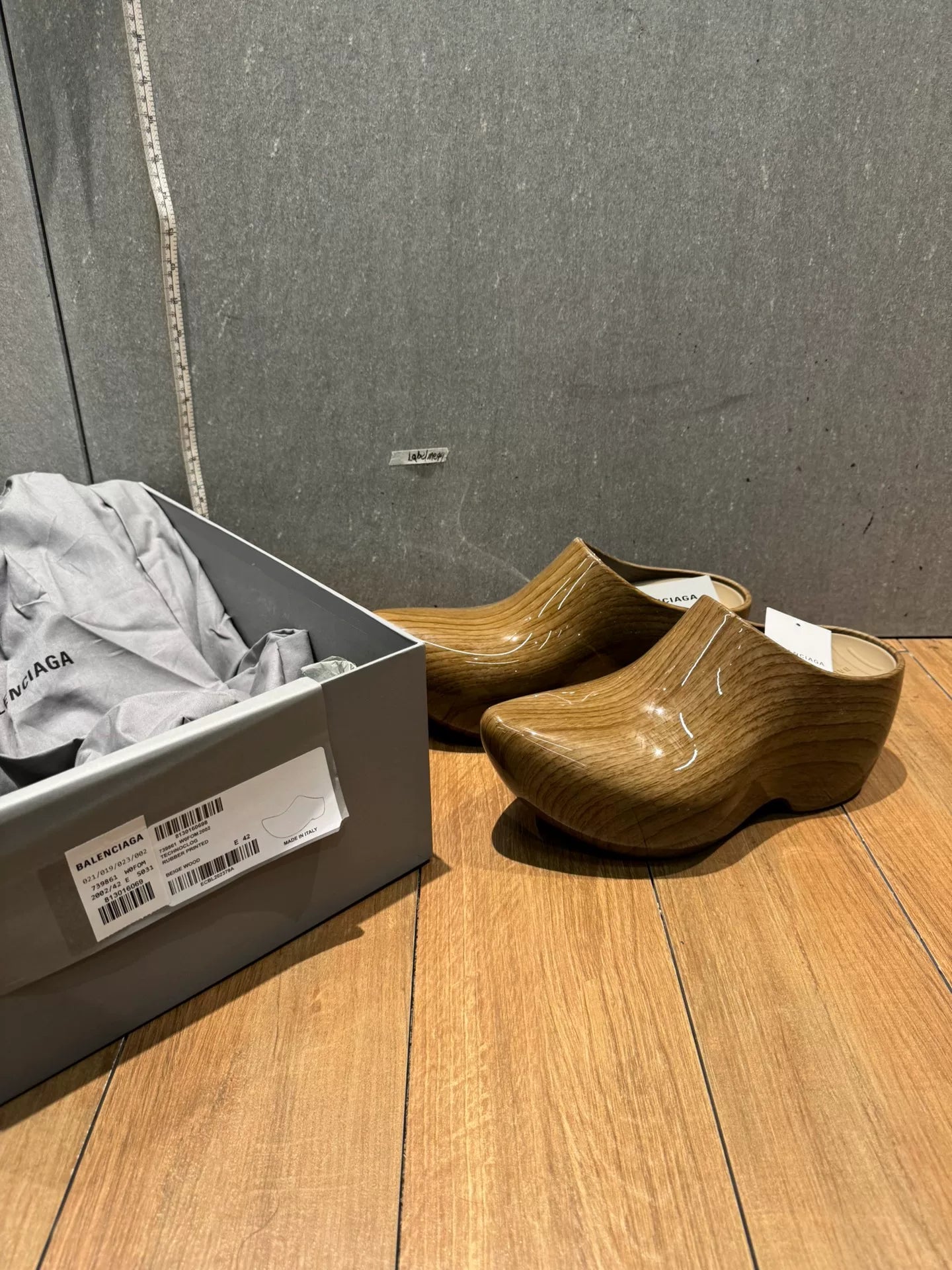 Balenciaga Technoclog Rubber Printed Shoes