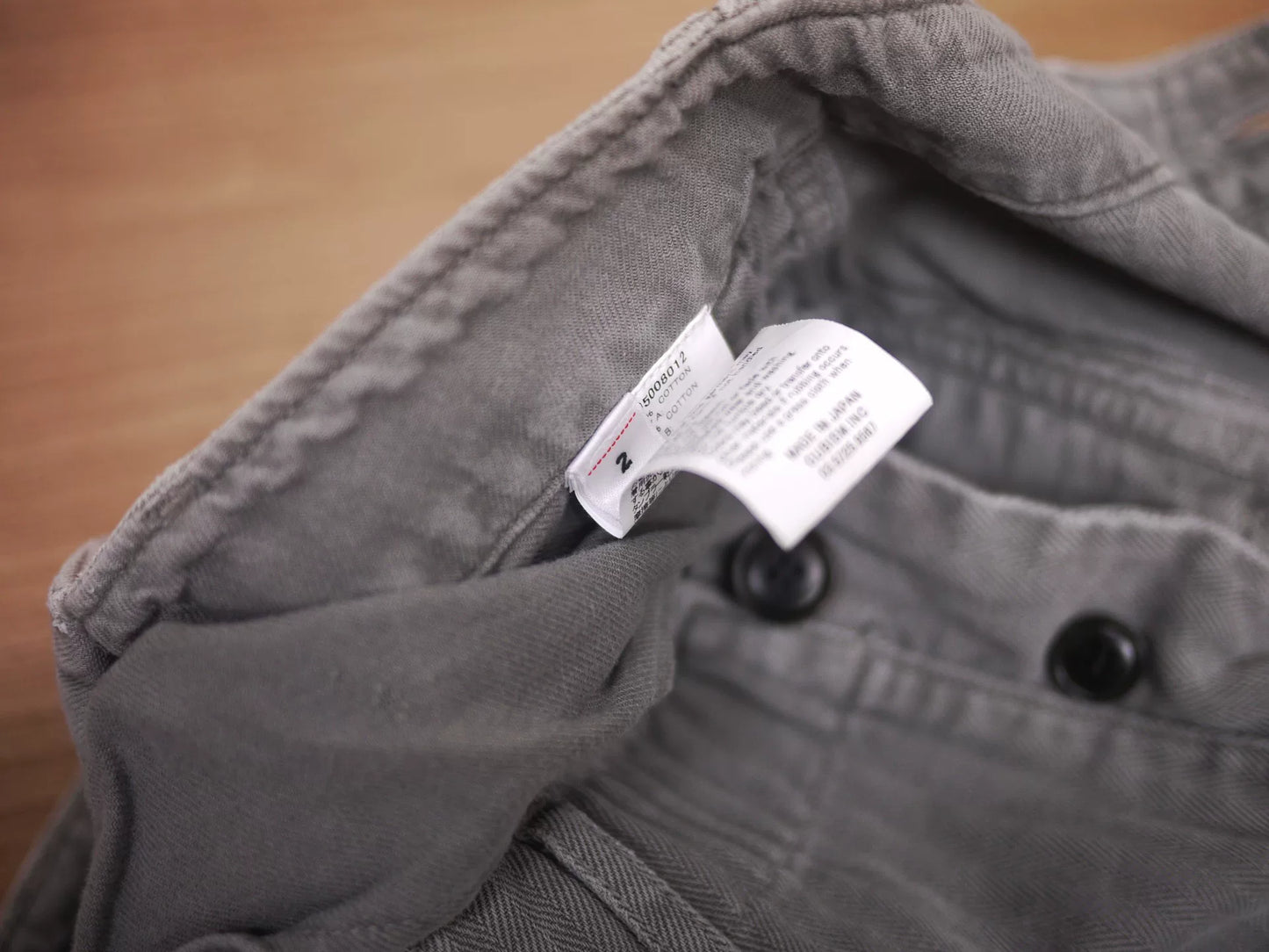 visvim veterans crash shorts in grey