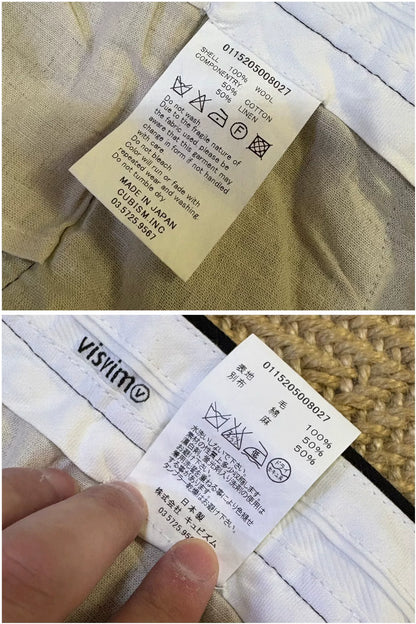 VISVIM HIGH-WATER SLACKS (WOOL)