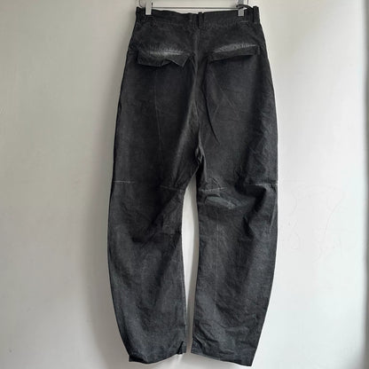 vintage washed texture long pants
