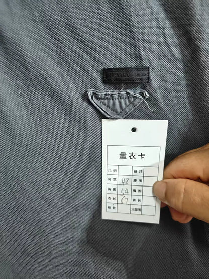 Authentic Prada Triangle Logo Short Sleeve Shirt