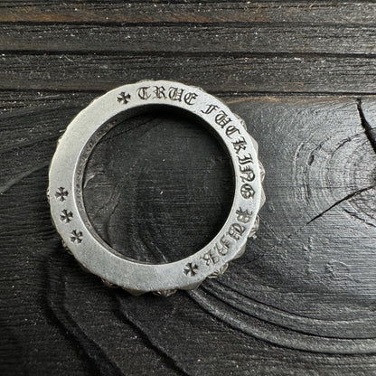 Chrome Hearts 925 Silver 3mm Rivet Ring